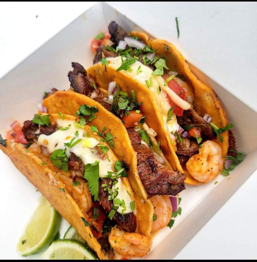 S*m様 alpha tackle Okizuri Kobo EGI TACO Surf N Turf Tacos | Axo Mexican-Asian Restaurant